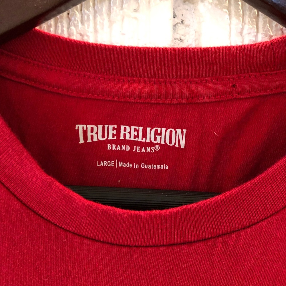 Red true religion tshirt large